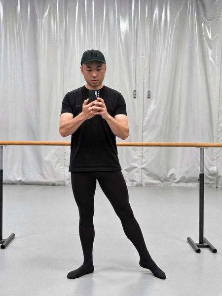 Now: in a dance studio at the barre